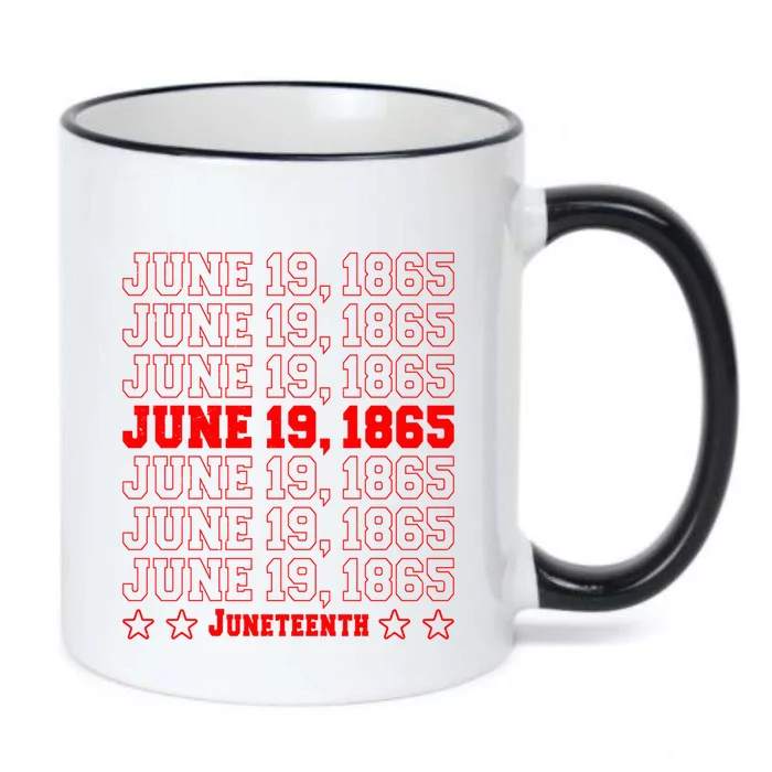 Juneteenth June 19 1865 African Freedom Day Independence Funny Gift Black Color Changing Mug