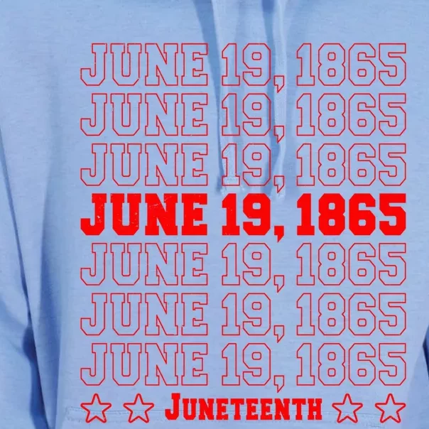 Juneteenth June 19 1865 African Freedom Day Independence Funny Gift Unisex Surf Hoodie