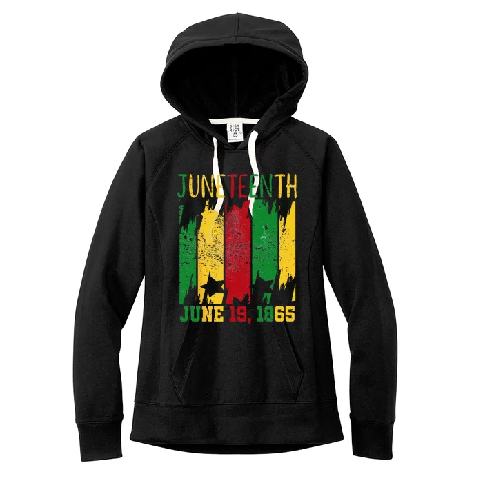 Juneteenth June 19th 1865 Juneteenth Freedom Day Women's Fleece Hoodie