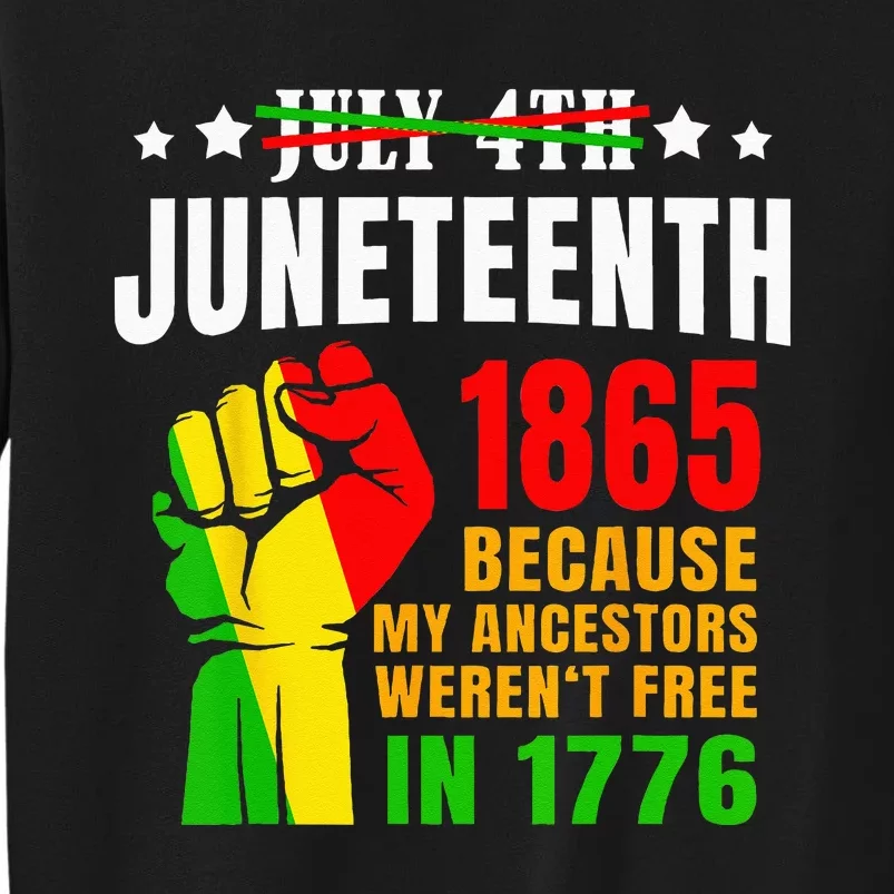 Juneteenth June 1865 Black History African American Freedom Sweatshirt