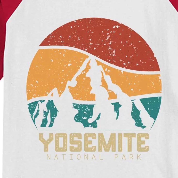 Yosemite Canyon National Park Kids Colorblock Raglan Jersey