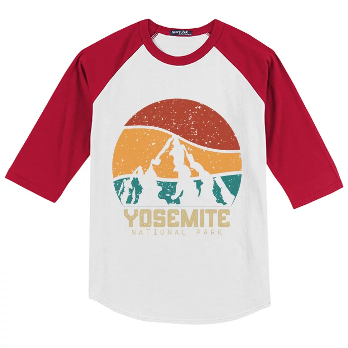 Yosemite Canyon National Park Kids Colorblock Raglan Jersey