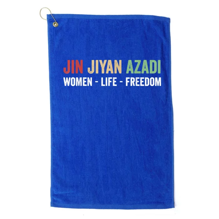 Jin Jiyan Azadi Women Life Freedom Kurdish Freedom Platinum Collection Golf Towel