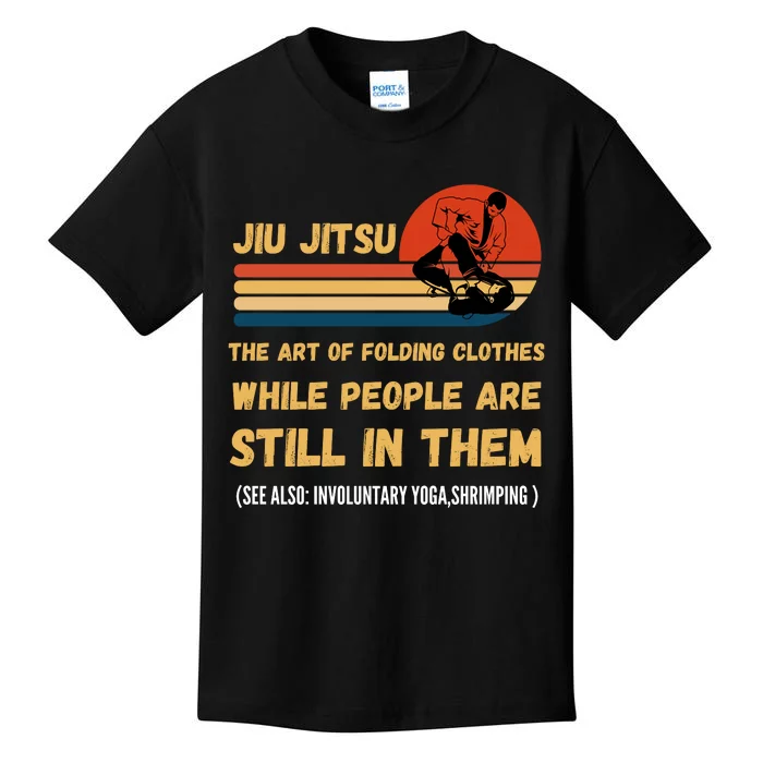 Jiu Jitsu Art Of Folding Clothes BJJ MMA Jujitsu Kids T-Shirt