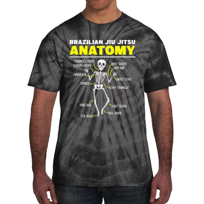 Jiu Jitsu Anatomy FunnyTraining Martial Arts Tie-Dye T-Shirt