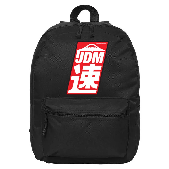 Jdm Japanese Automotive 16 in Basic Backpack