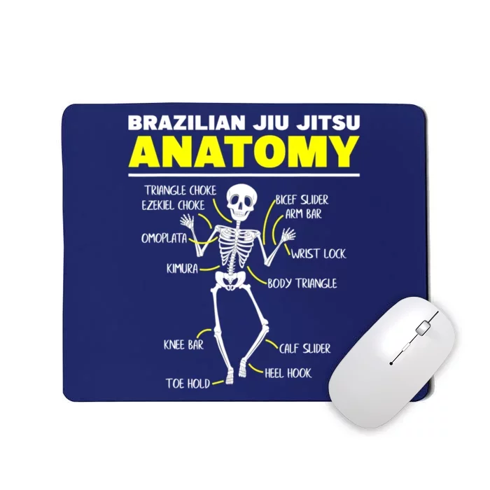 Jiu Jitsu Anatomy FunnyTraining Martial Arts Brazilian Mousepad