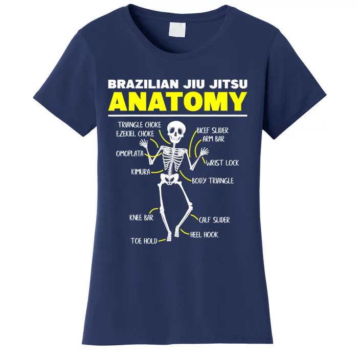 Jiu Jitsu Anatomy FunnyTraining Martial Arts Brazilian Women's T-Shirt