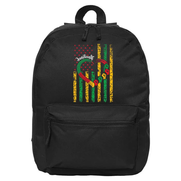 Juneteenth  Juneteenth African American 16 in Basic Backpack