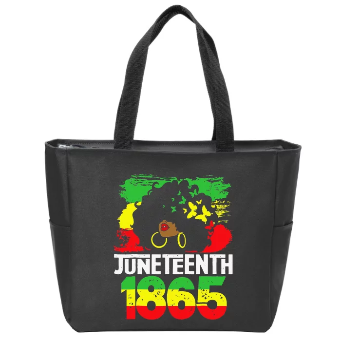 Juneteenth  Juneteenth African American Zip Tote Bag