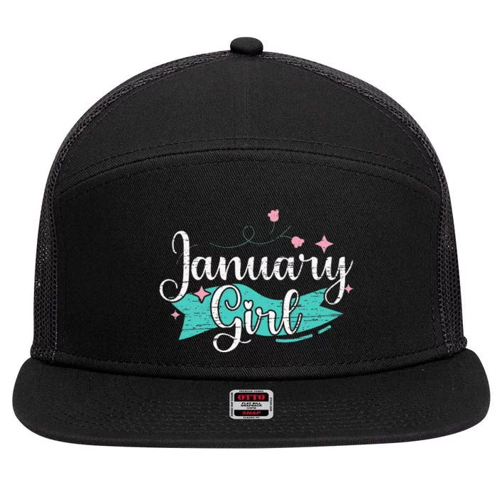 January 7 Panel Mesh Trucker Snapback Hat