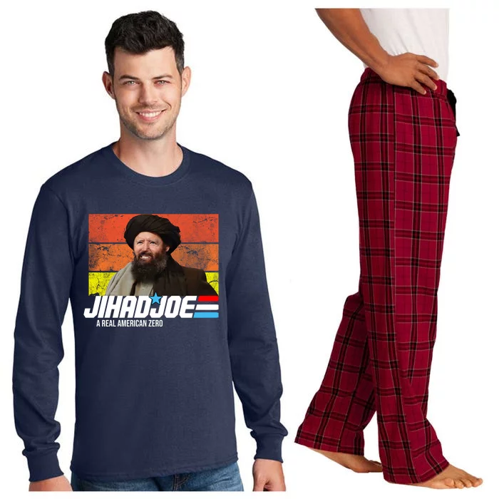 Jhad Joe A Real American Zero Anti Biden Funny Long Sleeve Pajama Set