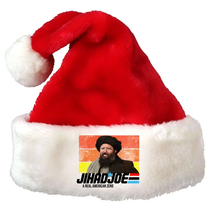 Jhad Joe A Real American Zero Anti Biden Funny Premium Christmas Santa Hat