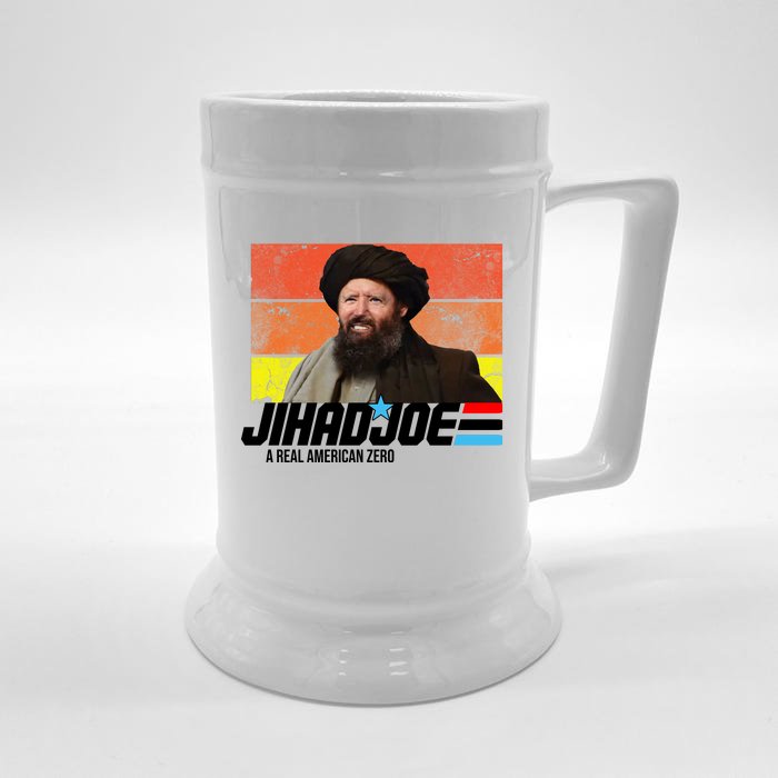 Jhad Joe A Real American Zero Anti Biden Funny Front & Back Beer Stein