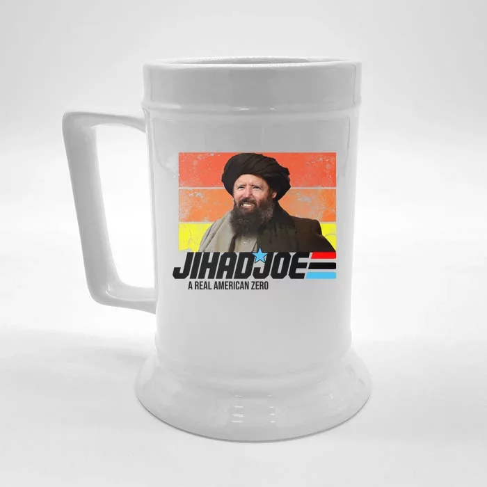 Jhad Joe A Real American Zero Anti Biden Funny Front & Back Beer Stein