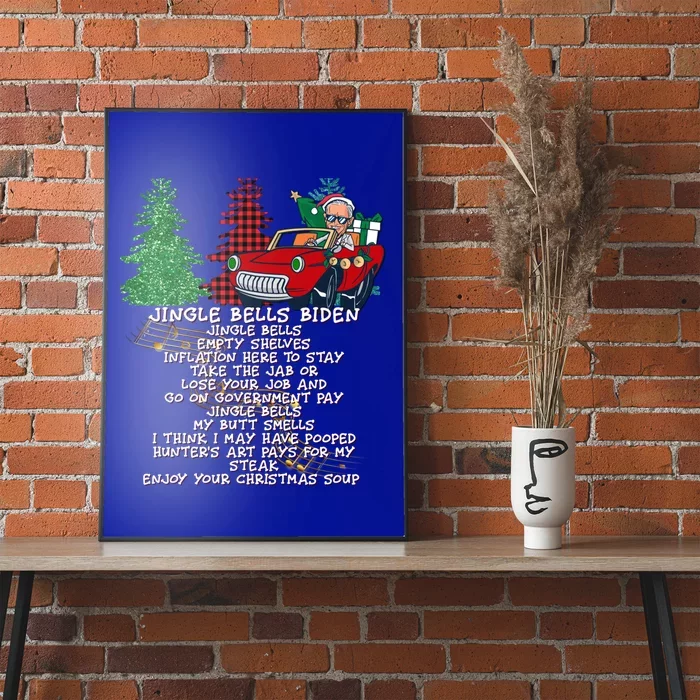 Jingle Joe Biden Xmas Carol Trump Ugly Christmas Sweater Gift Poster