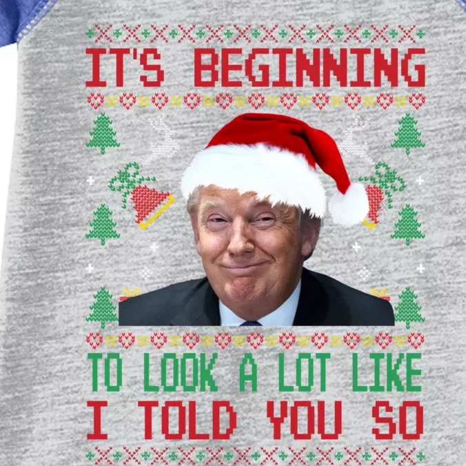 Jingle Joe Biden Xmas Carol Trump Ugly Christmas Sweater Gift Infant Baby Jersey Bodysuit