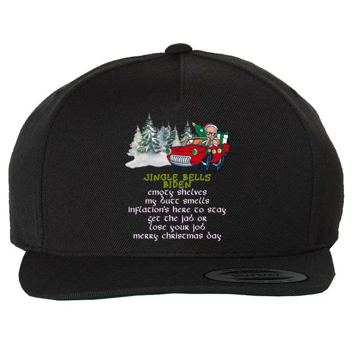 Jingle Joe Biden Xmas Carol Trump Ugly Christmas Sweater Gift Wool Snapback Cap