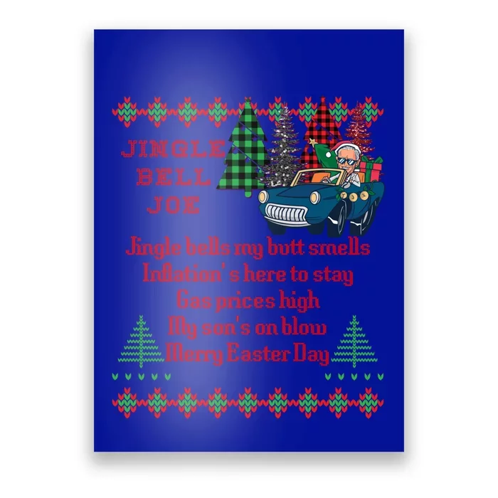 Jingle Joe Biden Xmas Carol Trump Ugly Christmas Sweater Gift Poster