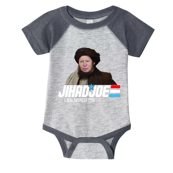 Jhad Joe Biden A Real American Hero Funny Infant Baby Jersey Bodysuit