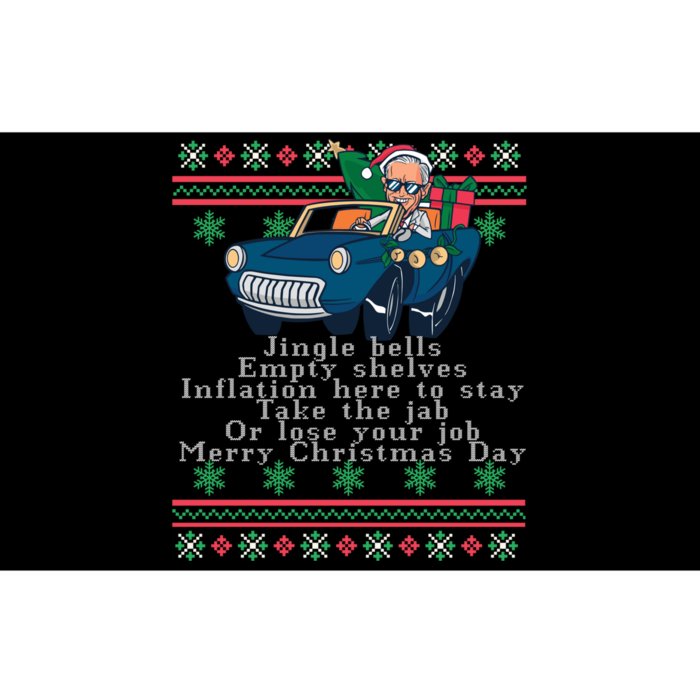 Jingle Joe Biden Funny Santa Trump Ugly Christmas Sweater Bumper Sticker