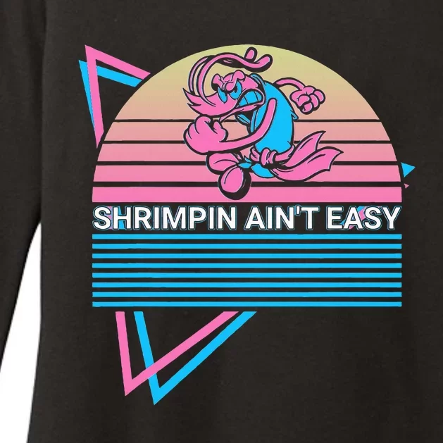 Jiu Jitsu Bjj Retro Shrimpin AinT Easy Womens CVC Long Sleeve Shirt