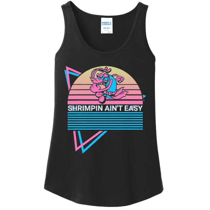 Jiu Jitsu Bjj Retro Shrimpin AinT Easy Ladies Essential Tank