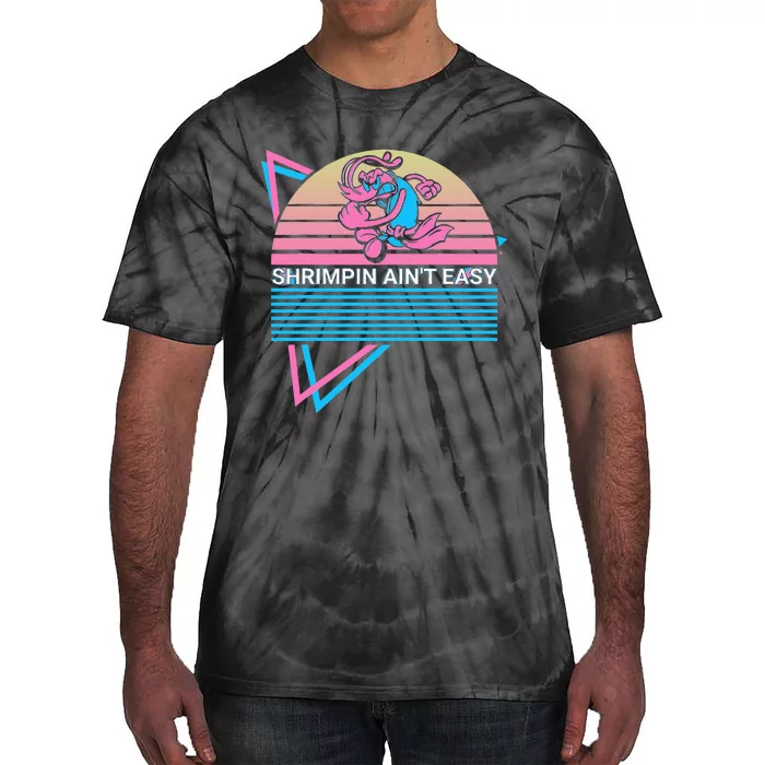 Jiu Jitsu Bjj Retro Shrimpin AinT Easy Tie-Dye T-Shirt