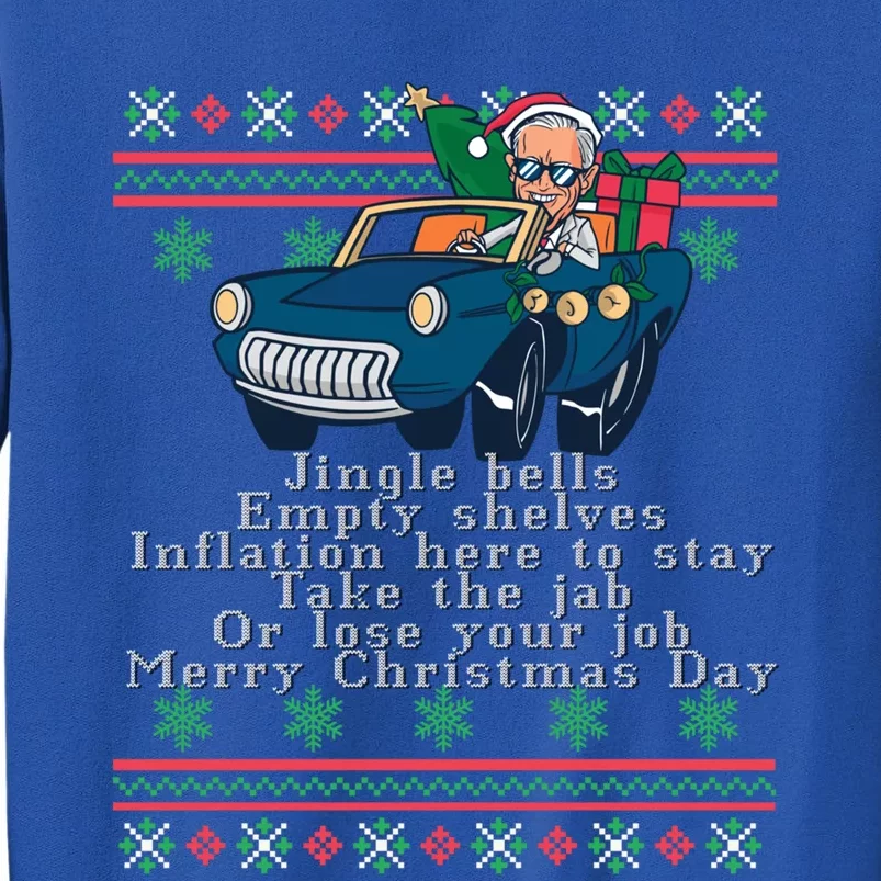 Jingle Joe Biden Funny Santa Trump Ugly Christmas Gift Sweatshirt