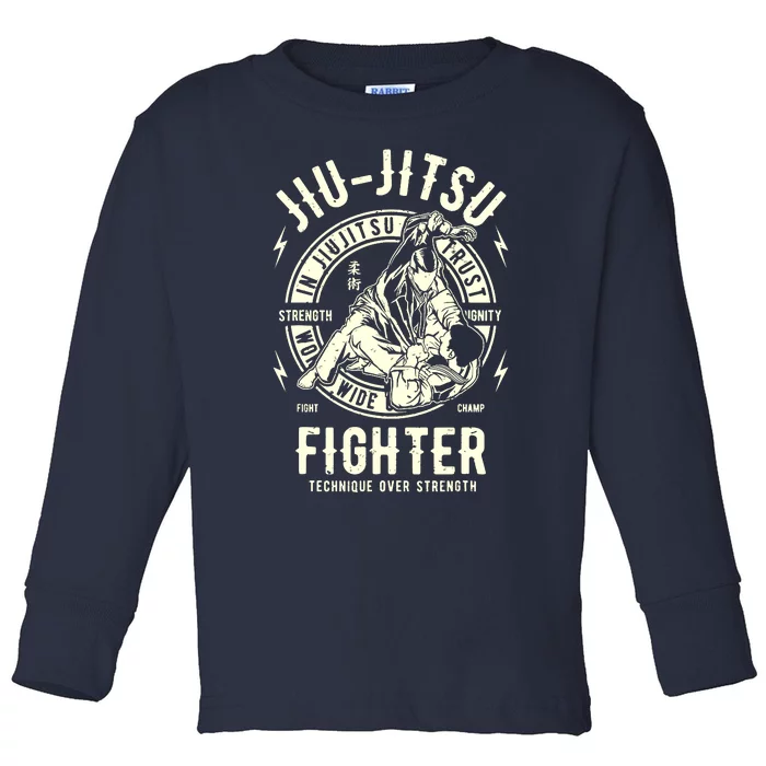 JIU JITSU BJJ Brazilian Jiu Jitsu Toddler Long Sleeve Shirt