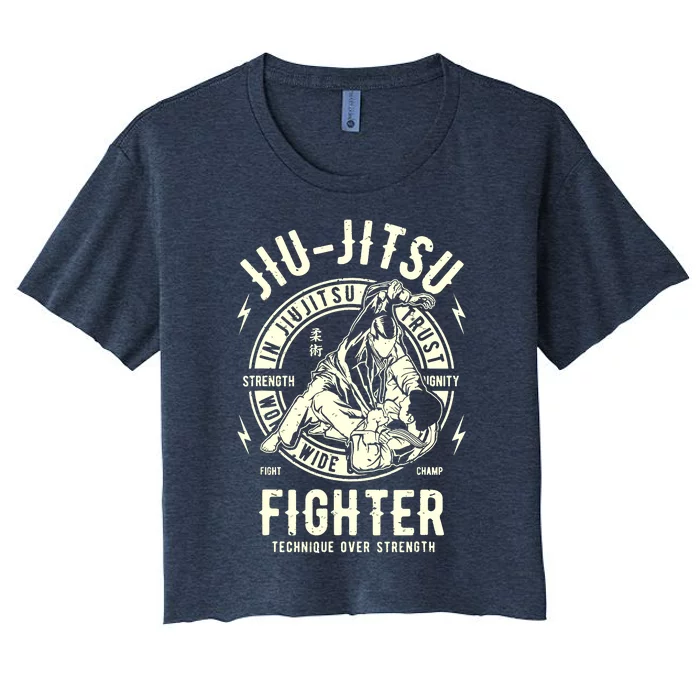 JIU JITSU BJJ Brazilian Jiu Jitsu Women's Crop Top Tee