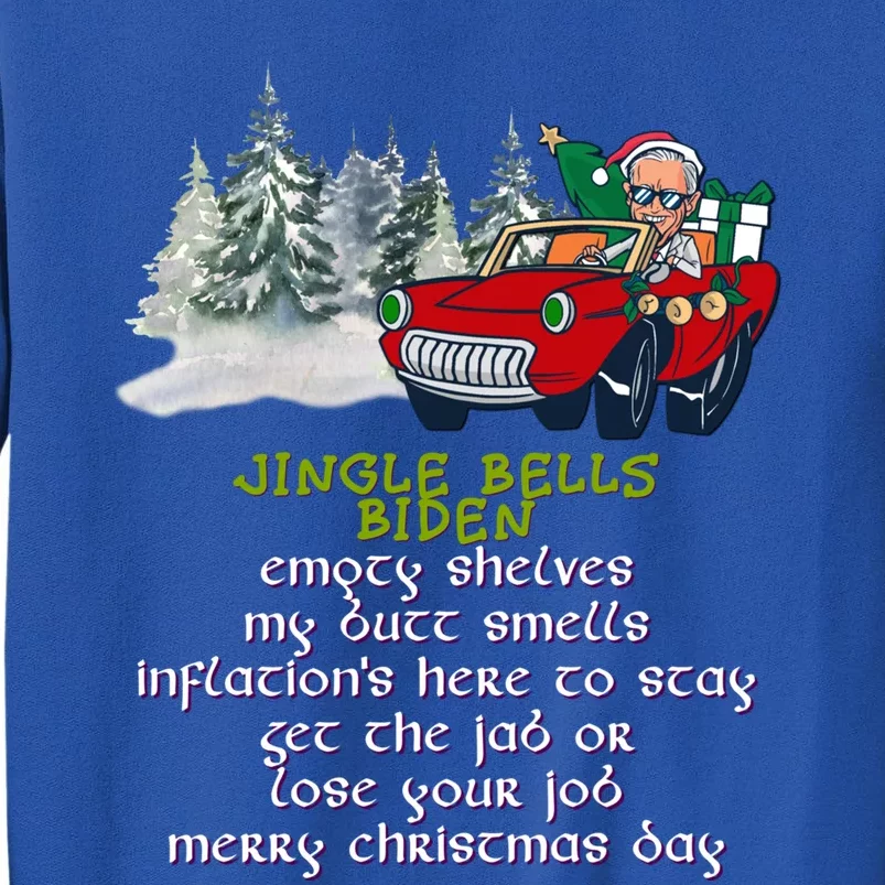 Jingle Joe Biden Xmas Carol Trump Ugly Christmas Sweater Gift Tall Sweatshirt