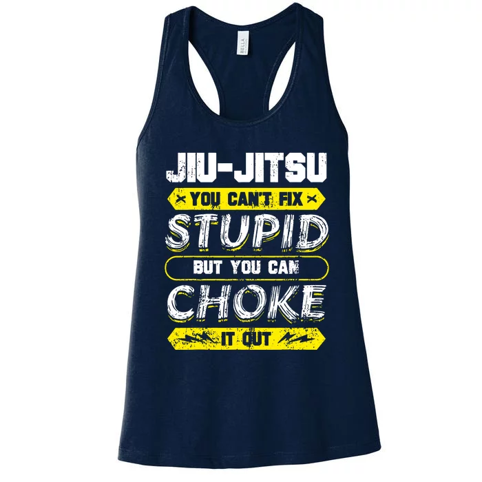 Jiu Jitsu Bjj Martial Arts Combat Sport Jujutsu Jiujitsu Women's Racerback Tank