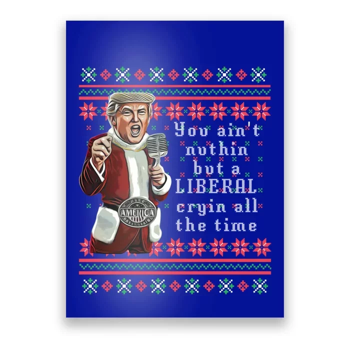 Jingle Joe Biden Xmas Carol Trump Ugly Christmas Sweater Gift Poster