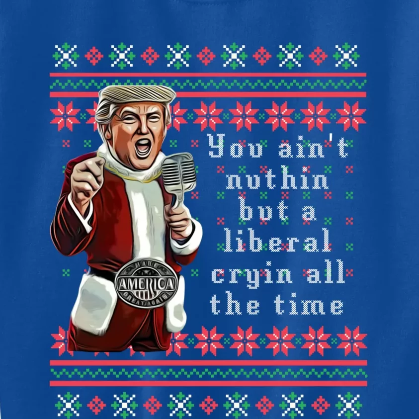 Jingle Joe Biden Xmas Carol Trump Ugly Christmas Sweater Great Gift Kids Sweatshirt