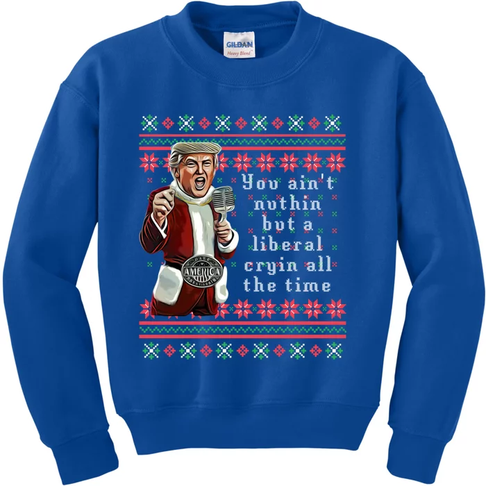 Jingle Joe Biden Xmas Carol Trump Ugly Christmas Sweater Great Gift Kids Sweatshirt