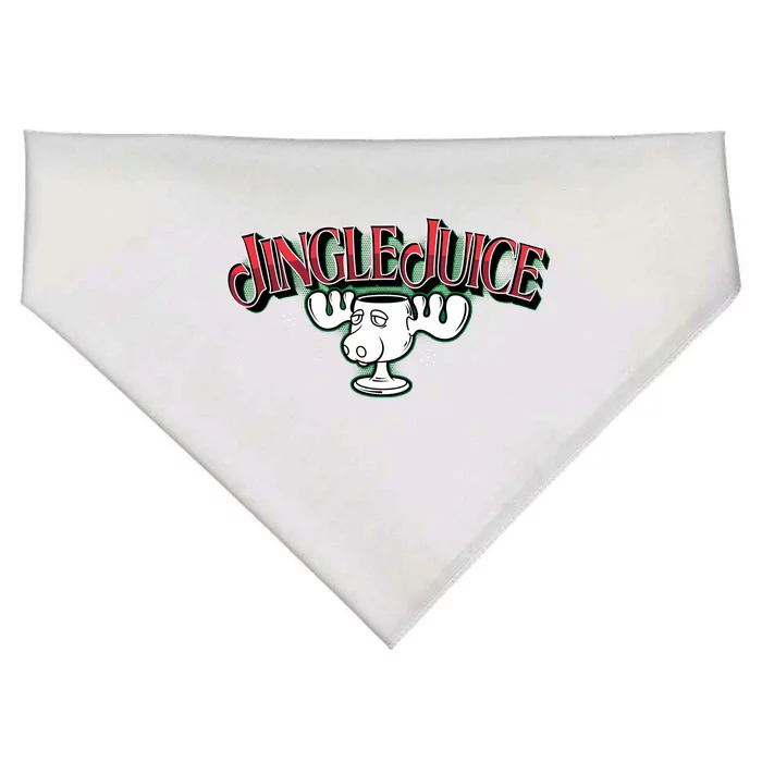 Jingle Juice Christmas Holiday Season Reindeer USA-Made Doggie Bandana