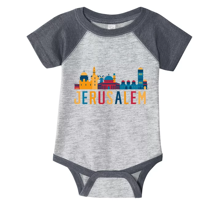 Jerusalem Jewish Country Israelite Israel Infant Baby Jersey Bodysuit