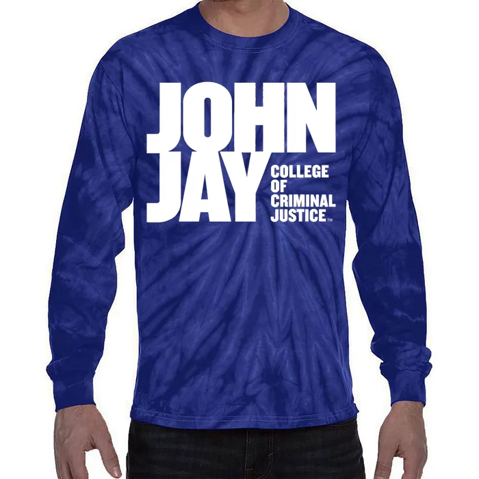 John Jay College Of Criminal Justice Bloodhounds Large Tie-Dye Long Sleeve Shirt