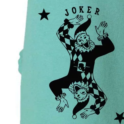 Joker Jester Clown Card Poker Playing Wild Card Gift Doggie 3-End Fleece Hoodie