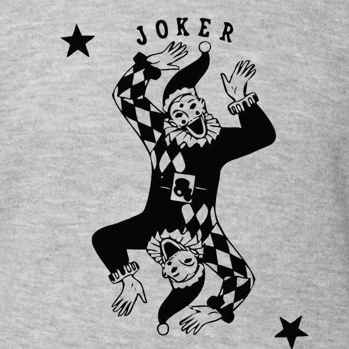 Joker Jester Clown Card Poker Playing Wild Card Gift Toddler Sweatshirt