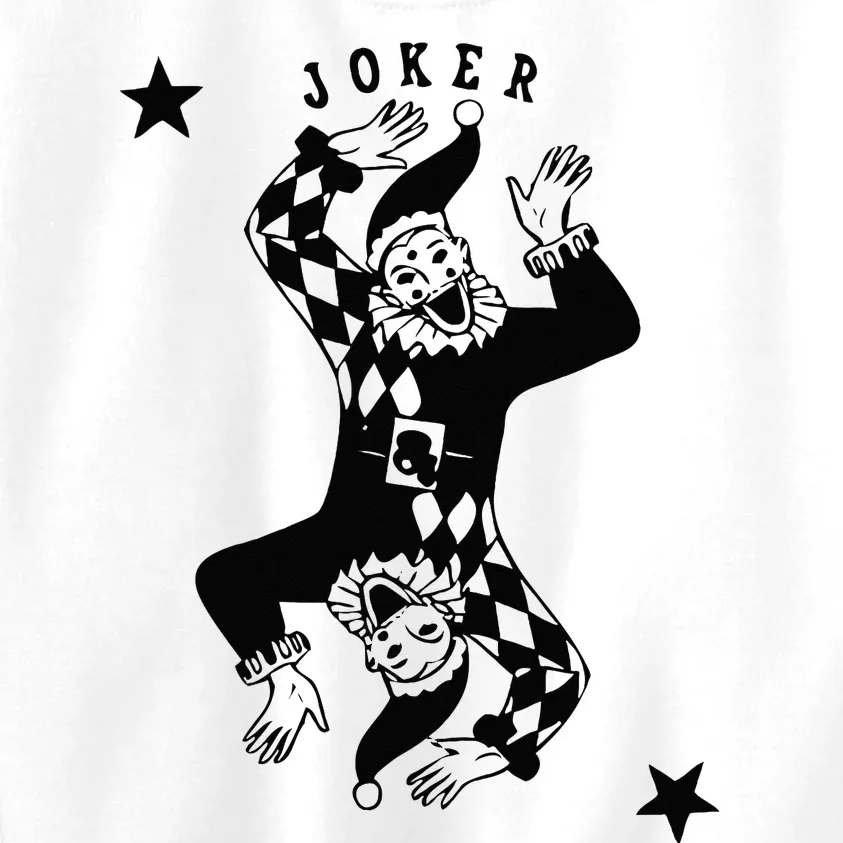 Joker Jester Clown Card Poker Playing Wild Card Gift Kids Sweatshirt