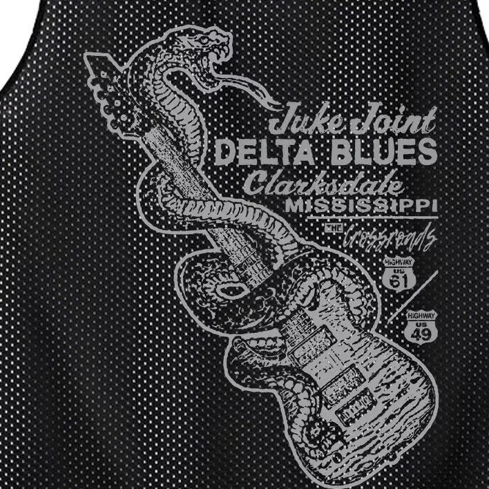 Juke Joint Delta Blues Music Mesh Reversible Basketball Jersey Tank