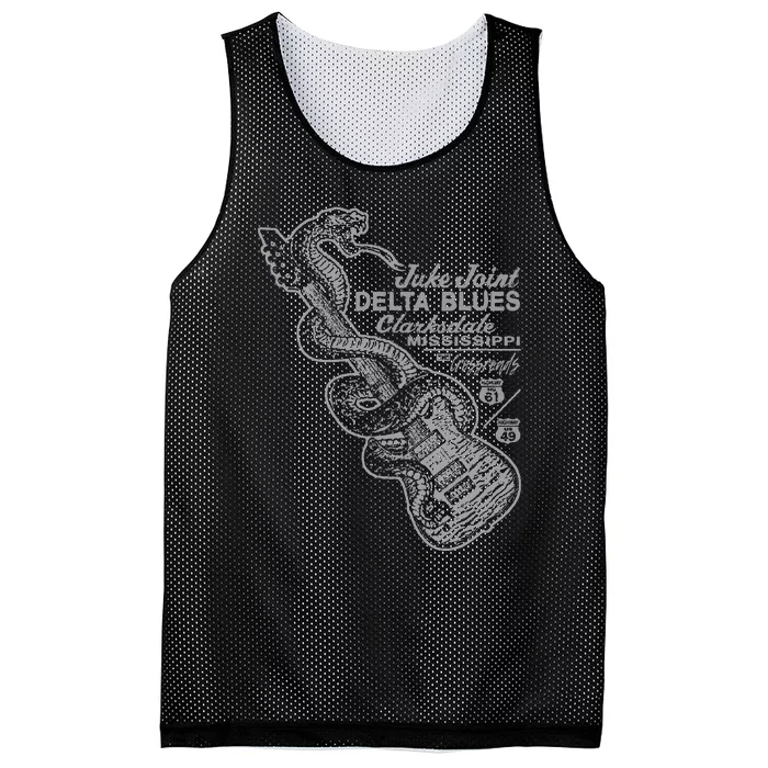 Juke Joint Delta Blues Music Mesh Reversible Basketball Jersey Tank