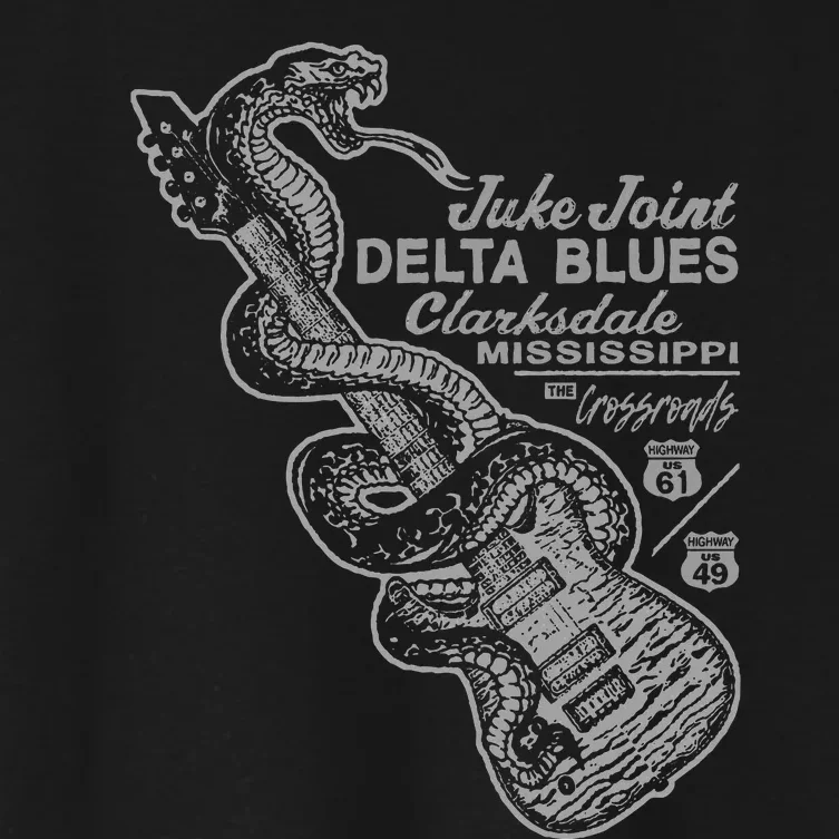 Juke Joint Delta Blues Music Women's Crop Top Tee