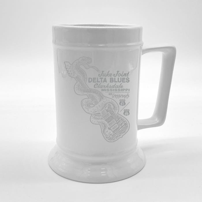 Juke Joint Delta Blues Music Front & Back Beer Stein