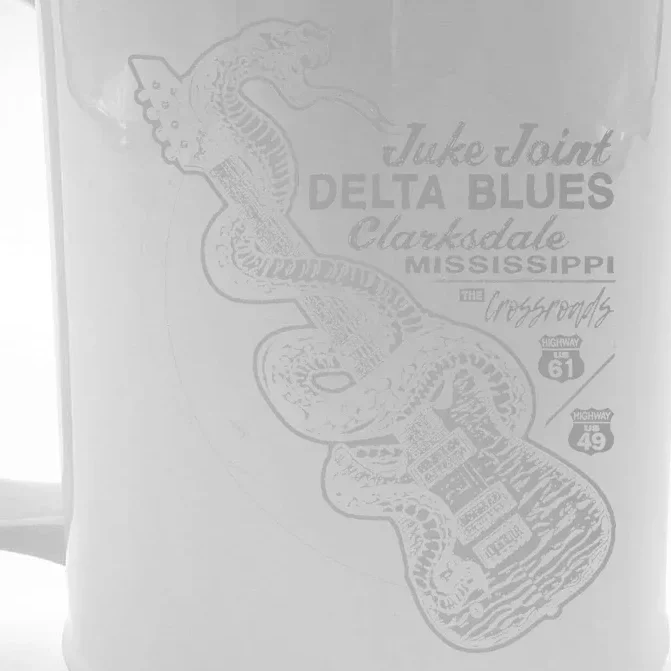 Juke Joint Delta Blues Music Front & Back Beer Stein