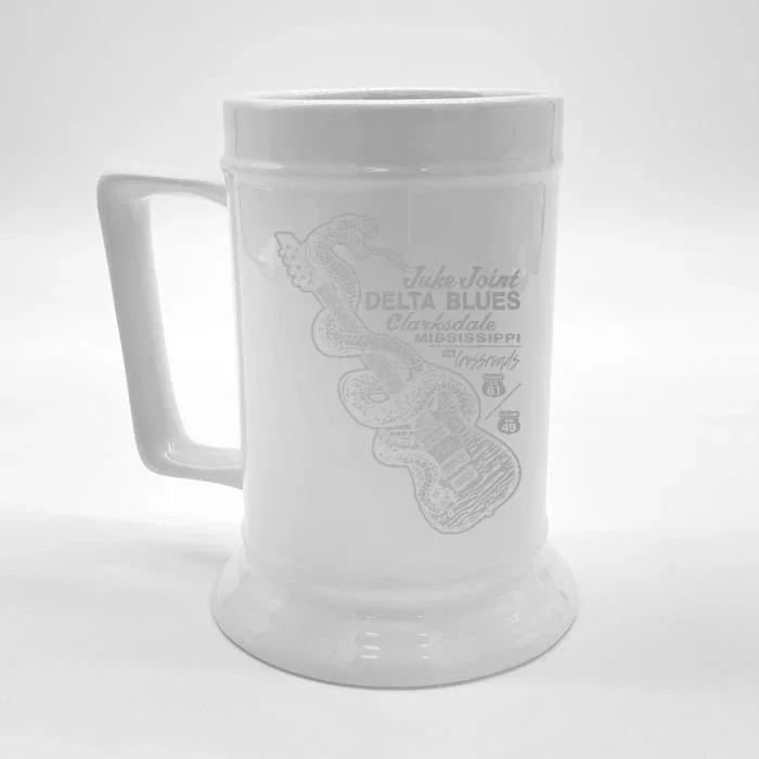 Juke Joint Delta Blues Music Front & Back Beer Stein