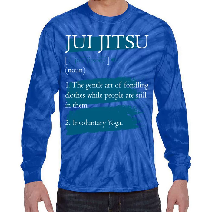 Jiu Jitsu Definition Brazilian Bjj Mixed Martial Arts Cool Gift Tie-Dye Long Sleeve Shirt