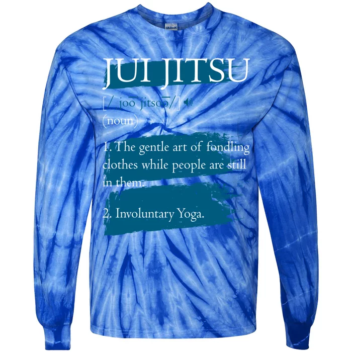 Jiu Jitsu Definition Brazilian Bjj Mixed Martial Arts Cool Gift Tie-Dye Long Sleeve Shirt